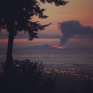 Mount Diablo: up in smoke.