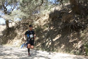 Taking third in my age group at the Big Sur Trail Marathon.  Can you spy the missing water bottle? 
