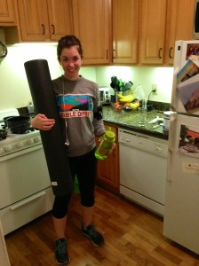 Holding many of my prized possessions this morning before I ran.