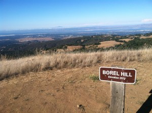 Borel Hill, with unvanquished Mt. Diablo menacing across the bay.