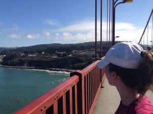 On the Golden Gate on the way to Marin.