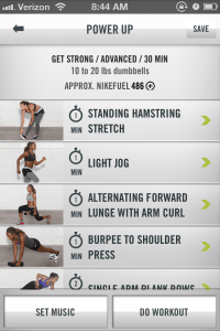 The Nike Training App is great for plyometric workouts, particularly the "Get Lean" setting.