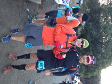 Danny and I at the first aid station 