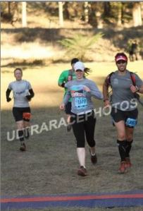 Relief at the finish line.