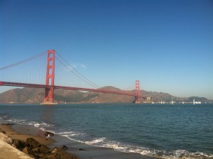 The seven-mile loop from our apartment to the bridge is the best.