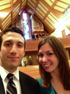 Church selfie pre-ceremony.