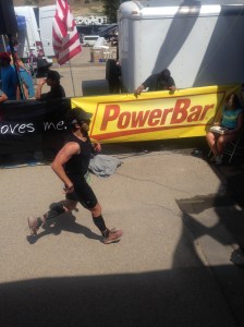 One shoe untied and the other foot heel striking: proof that I was cashed. Finishing as strong as I could.