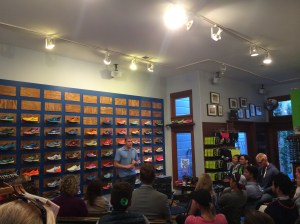 Matt Dixon speaking to the audience.