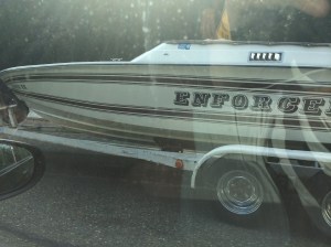 My future boat / my source of headaches on the bike course dry run.