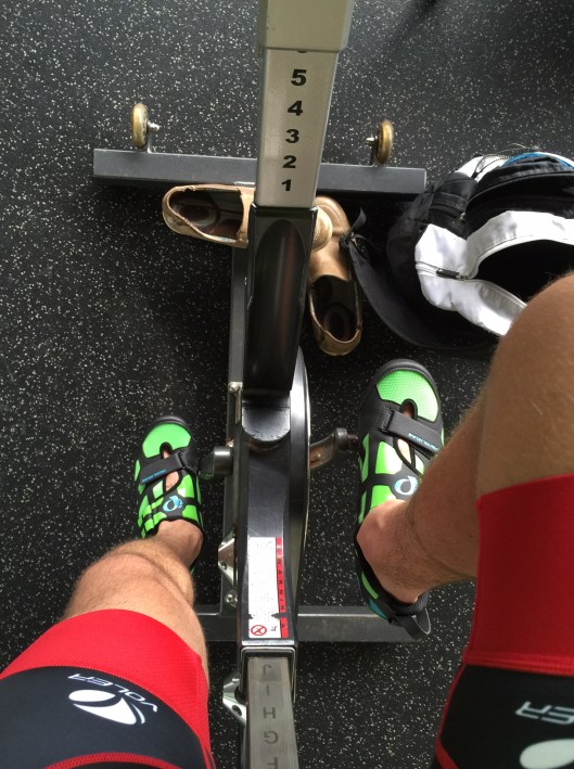 Testing out my new tri shoes! 