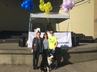 Rylee, mom, Fur Face, and me