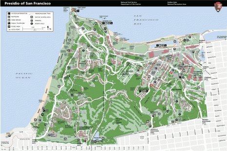 Map of the Presidio.